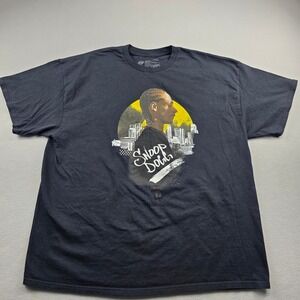 Cross Colours Snoop Dogg Graphic T-Shirt Mens 2X Black Hip Hop Rap Streetwear